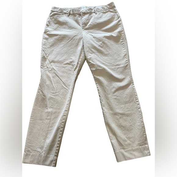 GAP Women's Signature Skinny Ankle Khakis In Khaki Size 14 - Picture 3 of 13